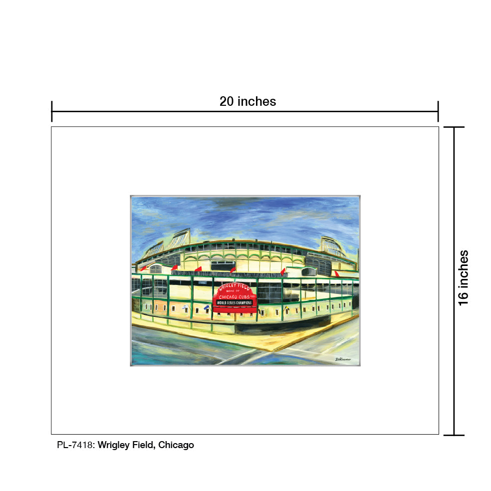 Wrigley Field, Chicago, Print (#7418)