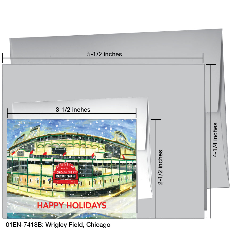 Wrigley Field, Chicago, Greeting Card (7418B)