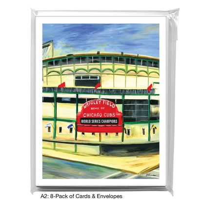 Wrigley Field, Chicago, Greeting Card (7418F)