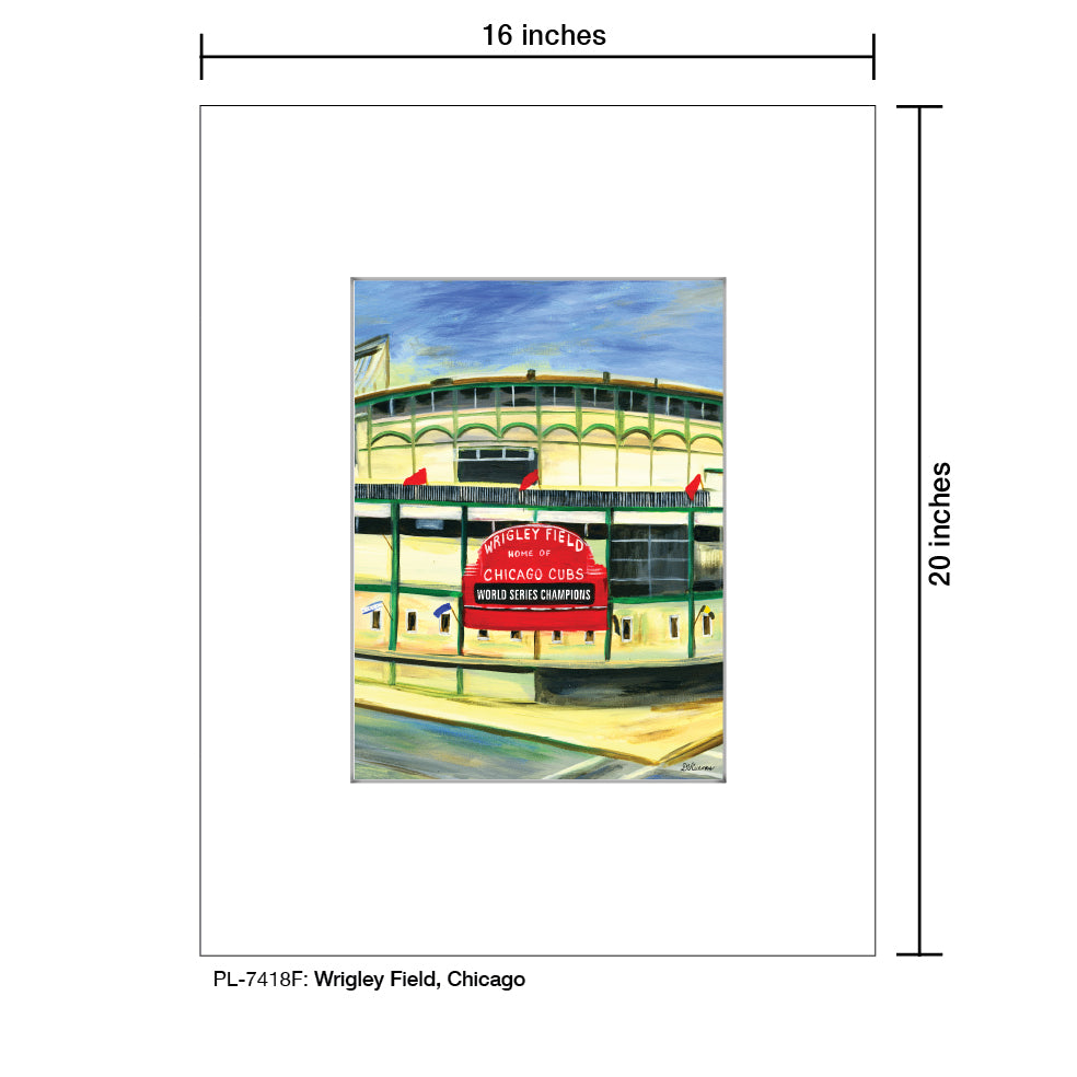 Wrigley Field, Chicago, Print (#7418F)