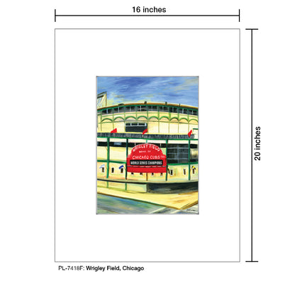 Wrigley Field, Chicago, Print (#7418F)