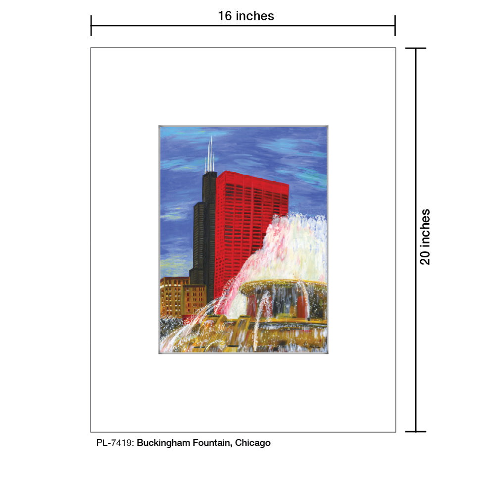 Buckingham Fountain, Chicago, Print (#7419)