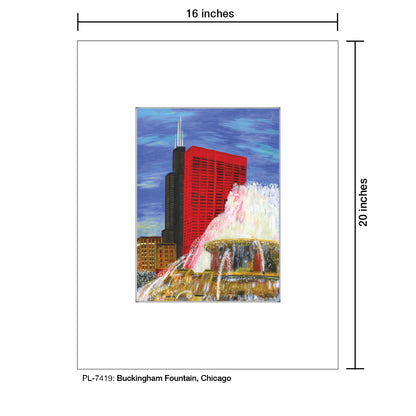 Buckingham Fountain, Chicago, Print (#7419)