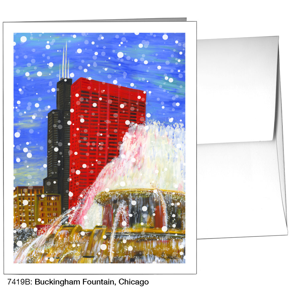 Buckingham Fountain, Chicago, Greeting Card (7419B)