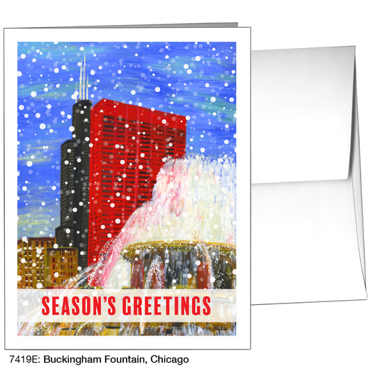 Buckingham Fountain, Chicago, Greeting Card (7419E)