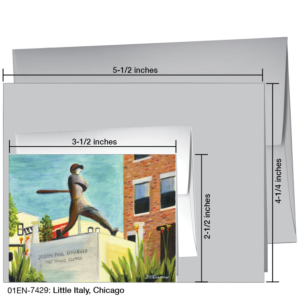 Little Italy, Chicago, Greeting Card (7429)