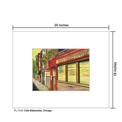 Cafe Babareeba, Chicago, Print (#7430)