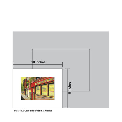 Cafe Babareeba, Chicago, Print (#7430)