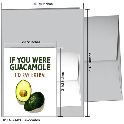 Avocados, Greeting Card (7442C)