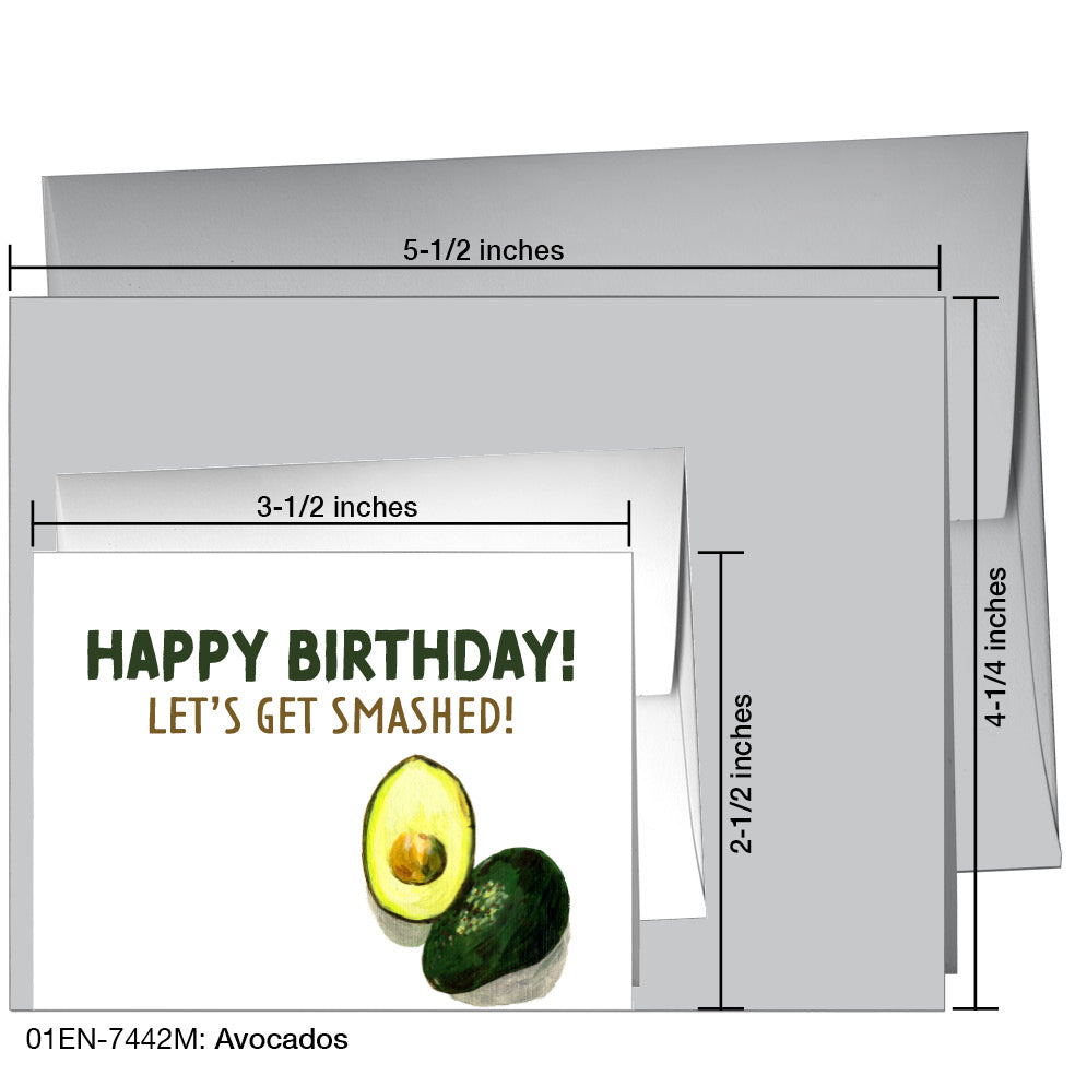 Avocados, Greeting Card (7442M)