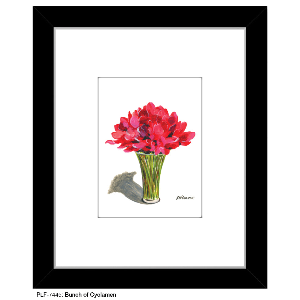 Bunch Of Cyclamen, Print (#7445)