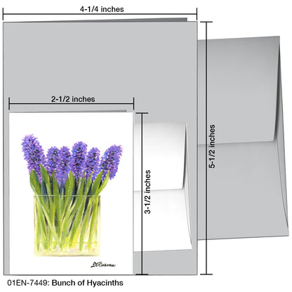 Bunch Of Hyacinths, Greeting Card (7449)