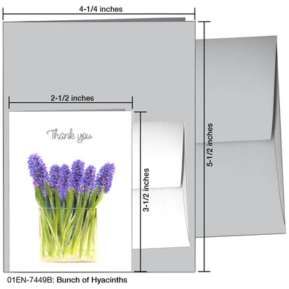 Bunch Of Hyacinths, Greeting Card (7449B)