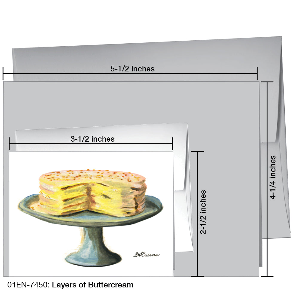 Layers Of Buttercream, Greeting Card (7450)