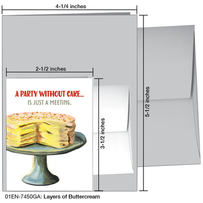 Layers Of Buttercream, Greeting Card (7450GA)