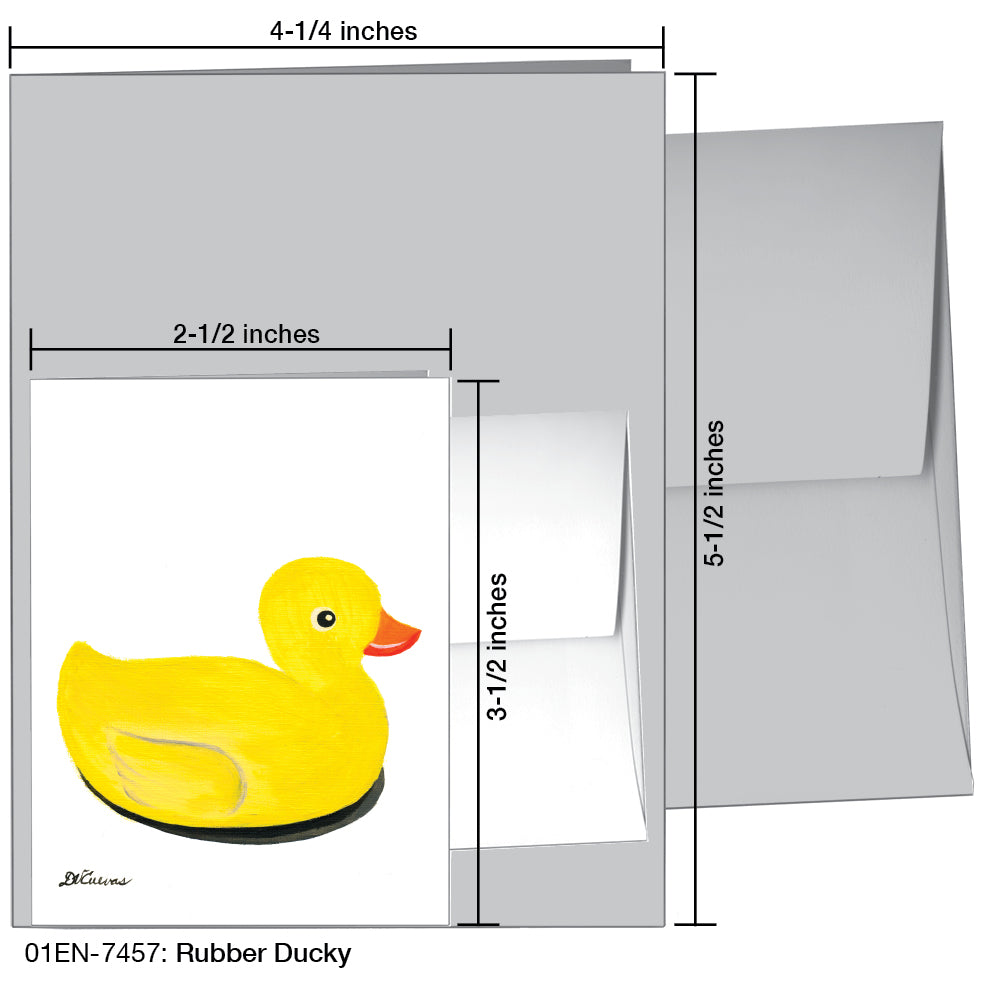 Rubber Ducky, Greeting Card (7457)