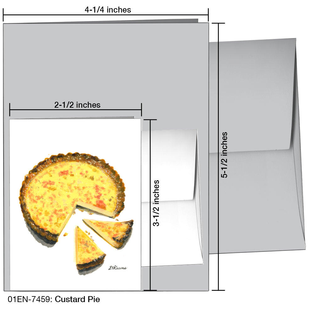 Custard Pie, Greeting Card (7459)