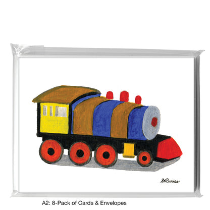 Toy Train, Greeting Card (7464G)