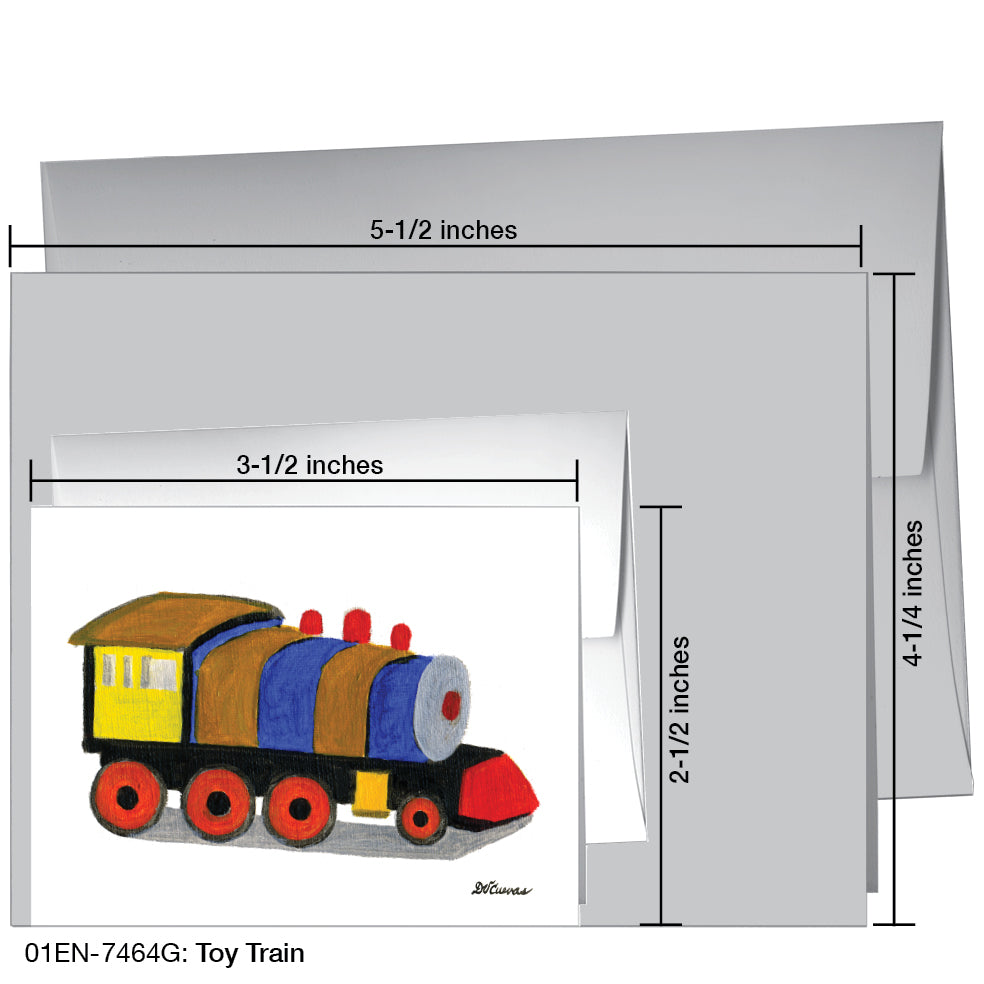 Toy Train, Greeting Card (7464G)