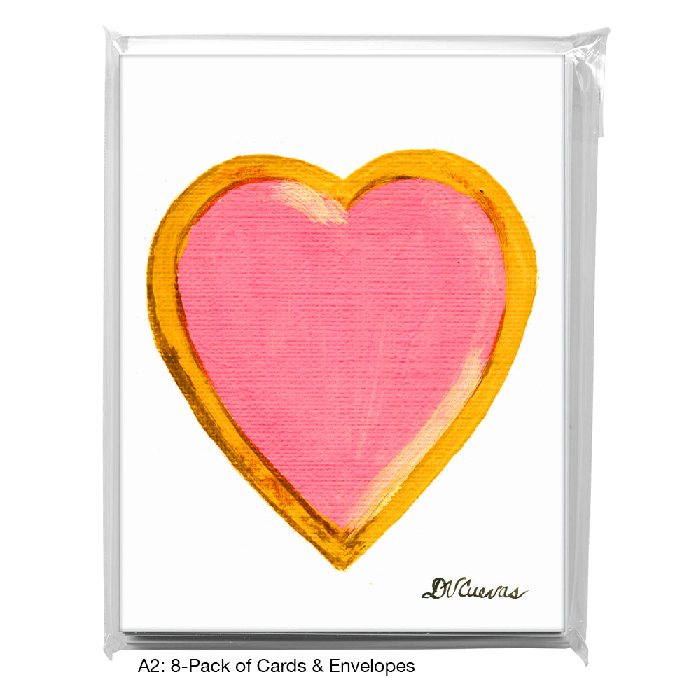 Heart Bubble Gum, Greeting Card (7471)