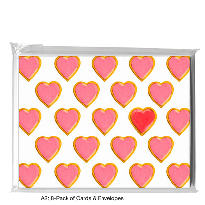 Heart Bubble Gum, Greeting Card (7471D)