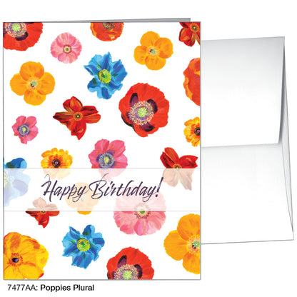 Poppies Plural, Greeting Card (7477AA)