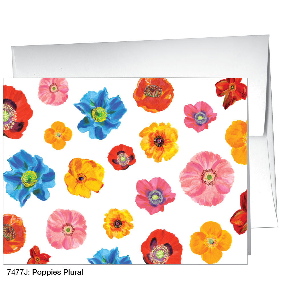 Poppies Plural, Greeting Card (7477J)