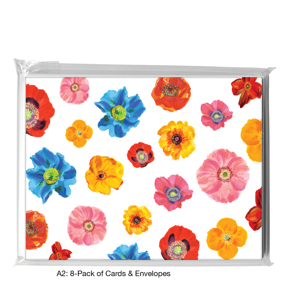 Poppies Plural, Greeting Card (7477J)