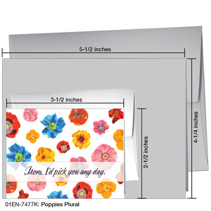 Poppies Plural, Greeting Card (7477K)