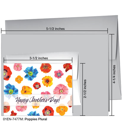 Poppies Plural, Greeting Card (7477M)