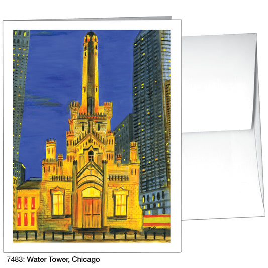 Water Tower, Chicago, Greeting Card (7483)