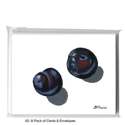 Plum Trio 1, Greeting Card (7484A)