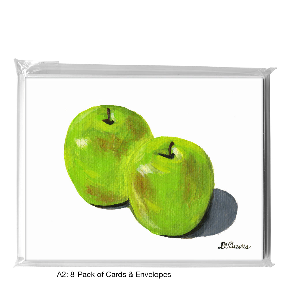 Green Apples Trio 1, Greeting Card (7485A)