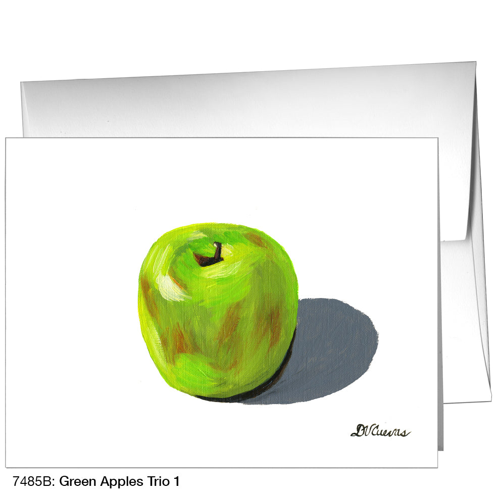 Green Apples Trio 1, Greeting Card (7485B)