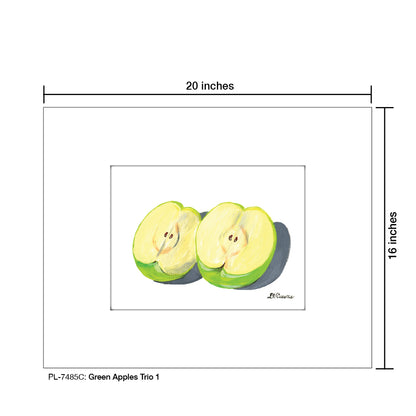 Green Apples Trio C, Print (#7485C)