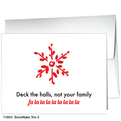 Snowflake Trio 3, Greeting Card (7499A)