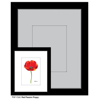 Red Passion Poppy, Print (#7500B)