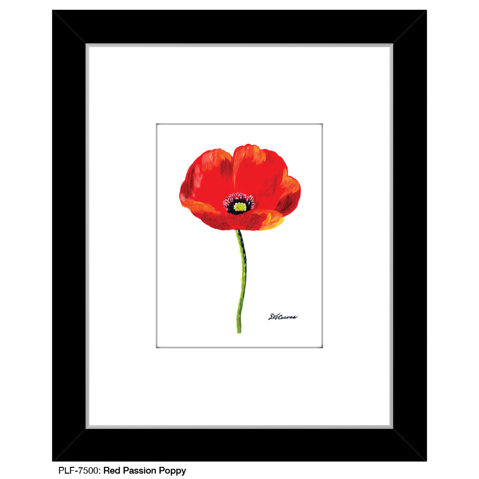 Red Passion Poppy, Print (#7500B)