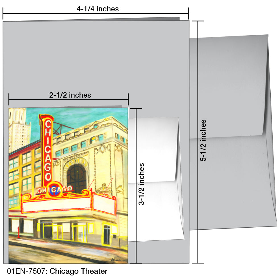 Chicago Theater, Greeting Card (7507)