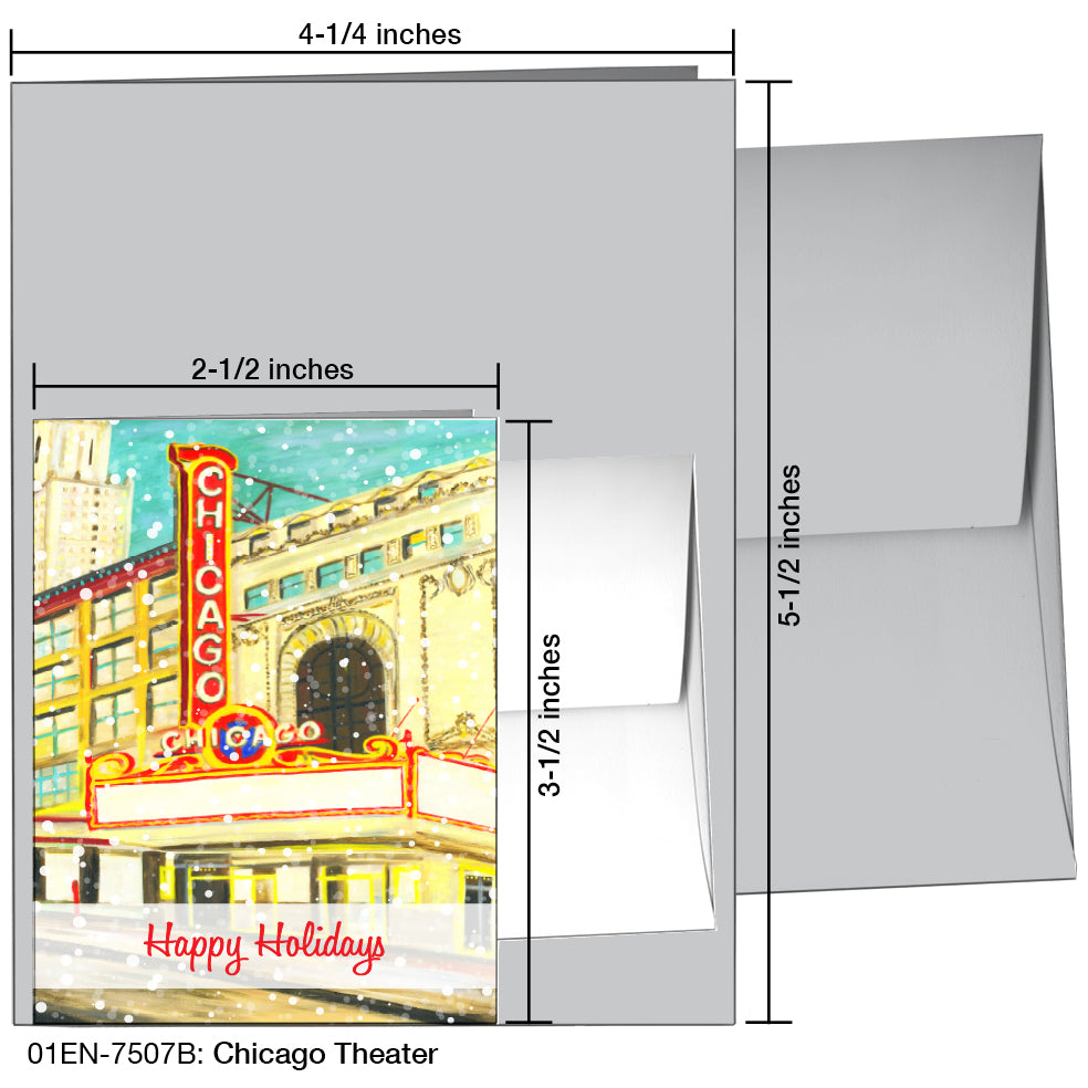 Chicago Theater, Greeting Card (7507B)