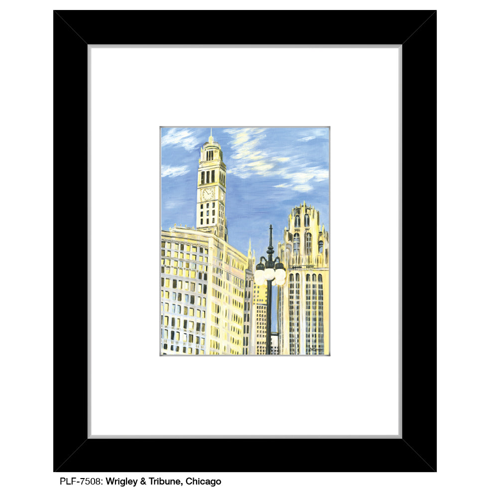 Wrigley & Tribune, Chicago, Print (#7508)