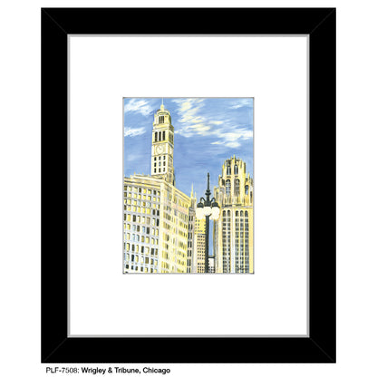 Wrigley & Tribune, Chicago, Print (#7508)