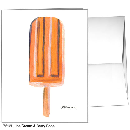 Ice Cream & Berry Pops, Greeting Card (7512H)