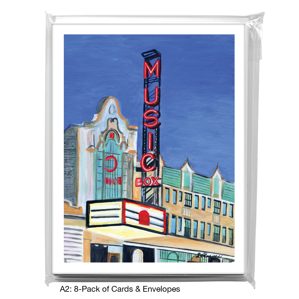 Music Box Theater, Chicago, Greeting Card (7519)