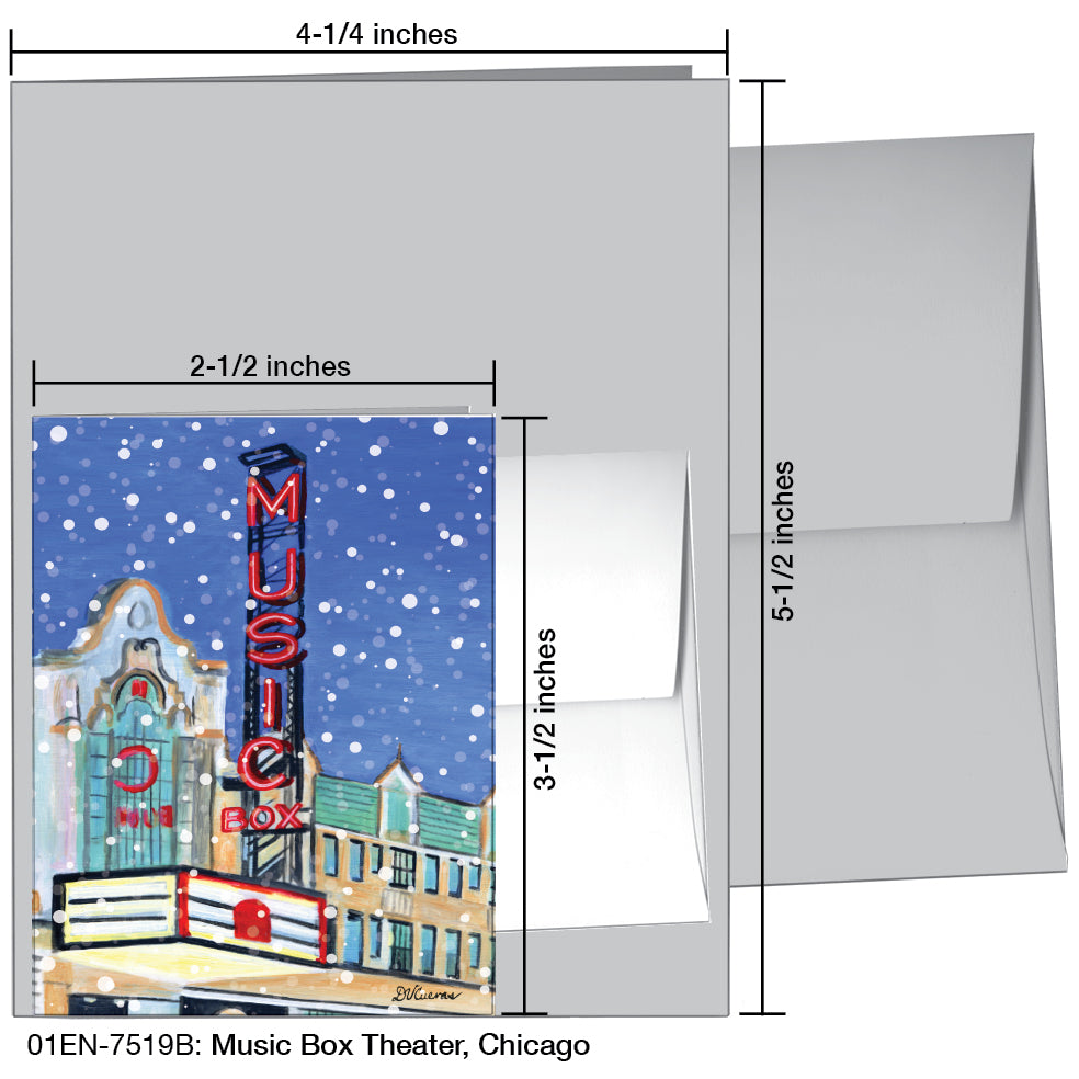 Music Box Theater, Chicago, Greeting Card (7519B)