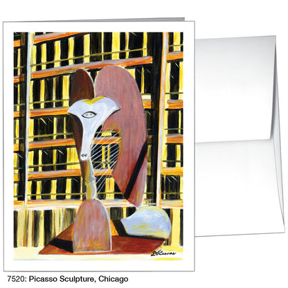 Picasso Sculpture, Chicago, Greeting Card (7520)