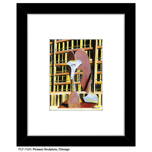 Picasso Sculpture, Chicago, Print (#7520)