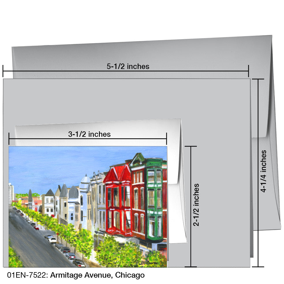 Armitage Avenue, Chicago, Greeting Card (7522)