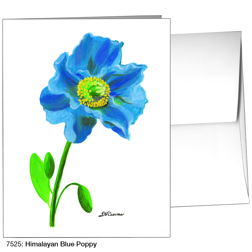 Himalayan Blue Poppy, Greeting Card (7525)