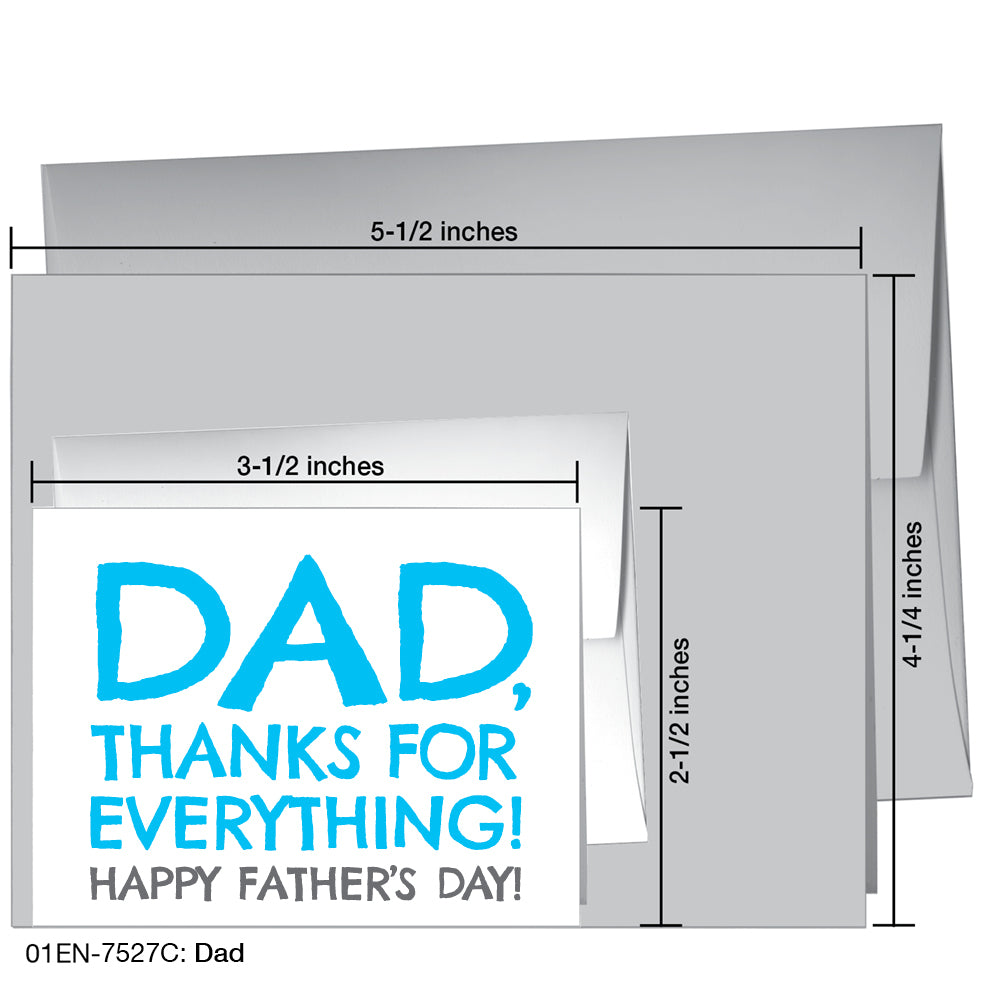 Dad, Greeting Card (7527C)